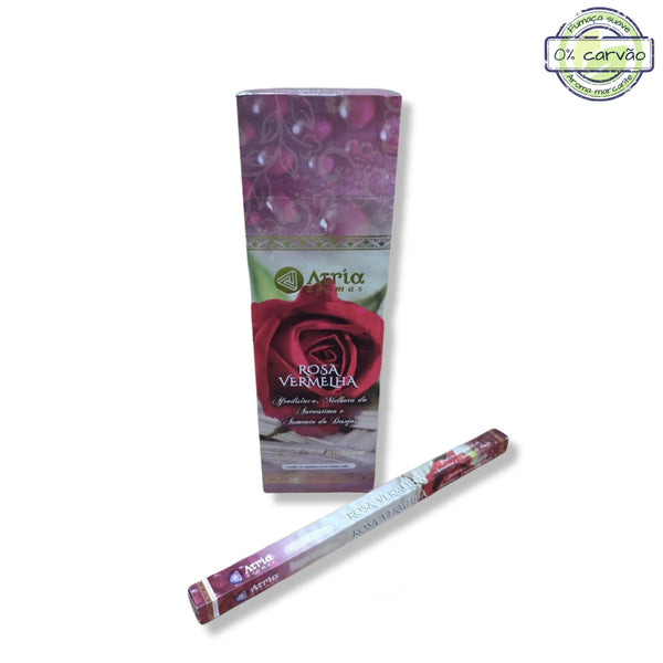 Incenso Rosa Vermelha - Amor e Romantismo - Casa da Bruxa