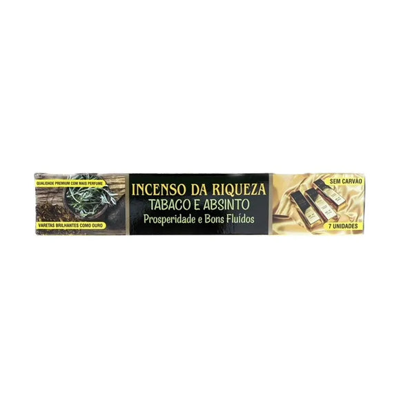 Incenso da Riqueza Tabaco e Canela - Fortuna e Energia - Casa da Bruxa
