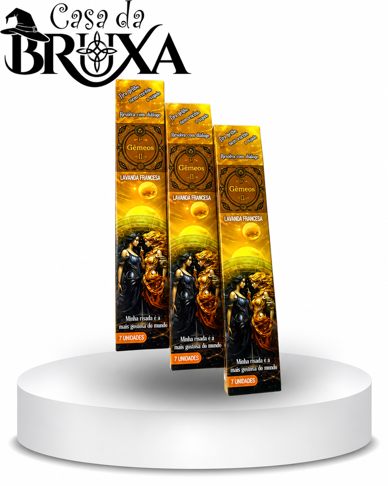 Incenso do Signo de Gêmeos - Caixa com 7 Varetas