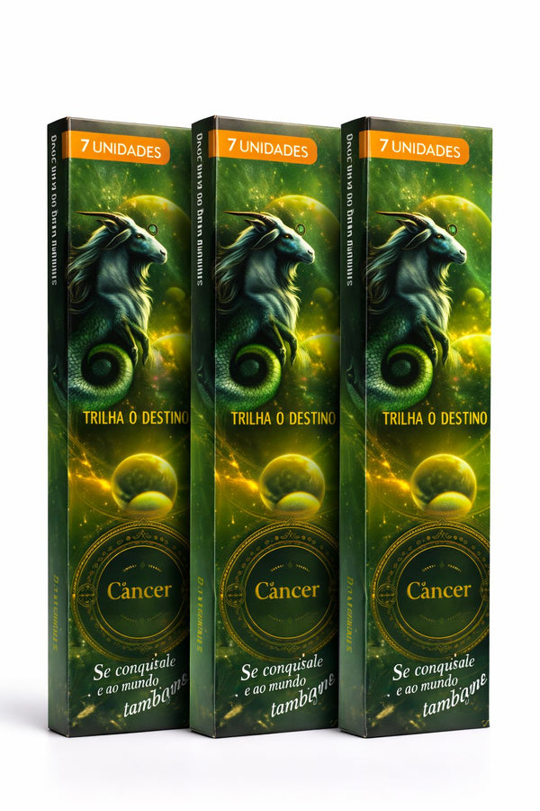 Incenso do Signo de Câncer - Caixa com 7 varetas - Casa da Bruxa