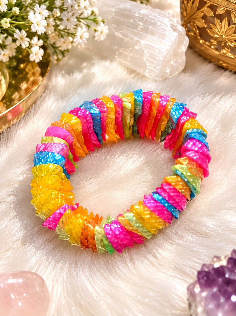 PULSEIRA DE CONCHA RAINBOW