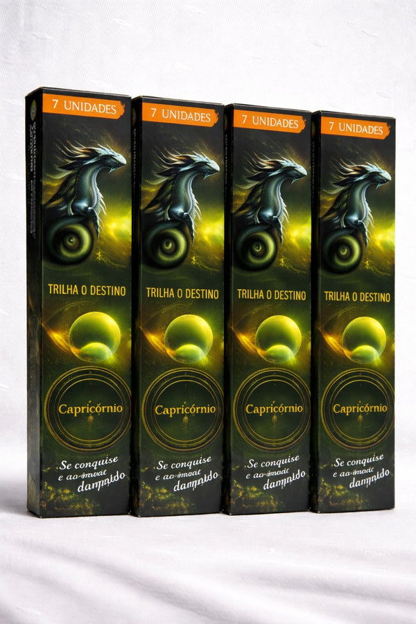 Incenso do Signo de Capricórnio - Caixa com 7 varetas - Casa da Bruxa