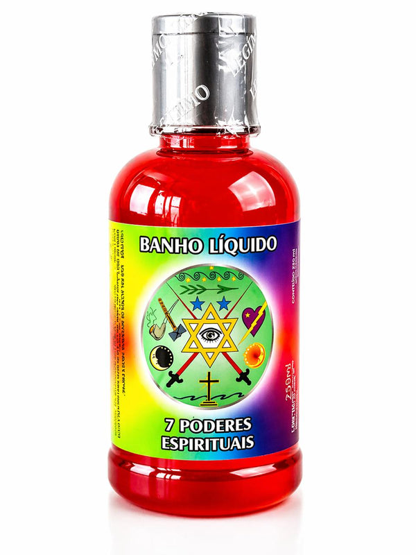 Banho líquido 7 poderes espirituais - 250ml - Casa da Bruxa