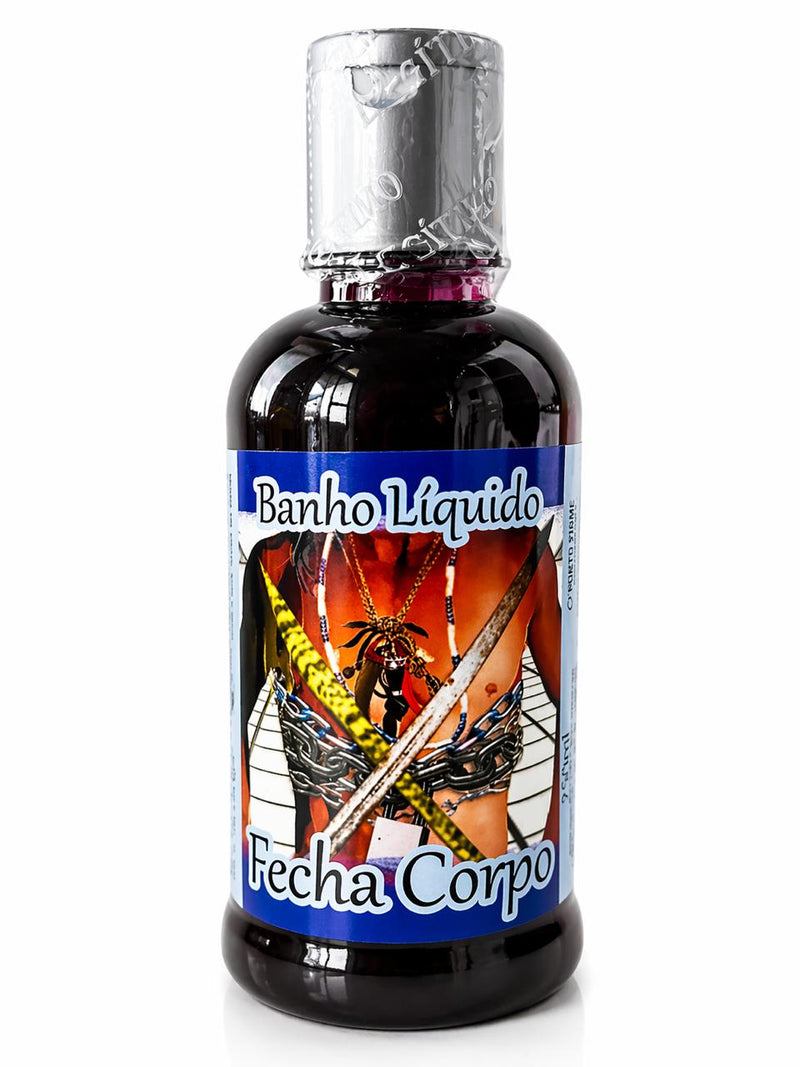 Banho líquido corpo fechado - 250ml para proteção - Casa da Bruxa