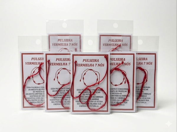 Pulseira 7 nós - Amuleto de proteção espiritual - Casa da Bruxa