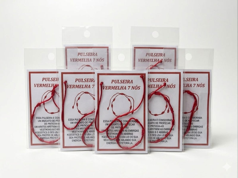 Pulseira 7 nós - Amuleto de proteção espiritual - Casa da Bruxa