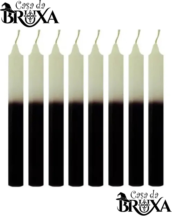 VELA PALITO COMUM BRANCA E PRETA