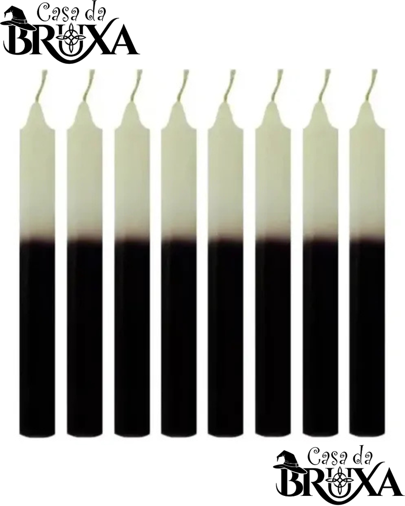 VELA PALITO COMUM BRANCA E PRETA