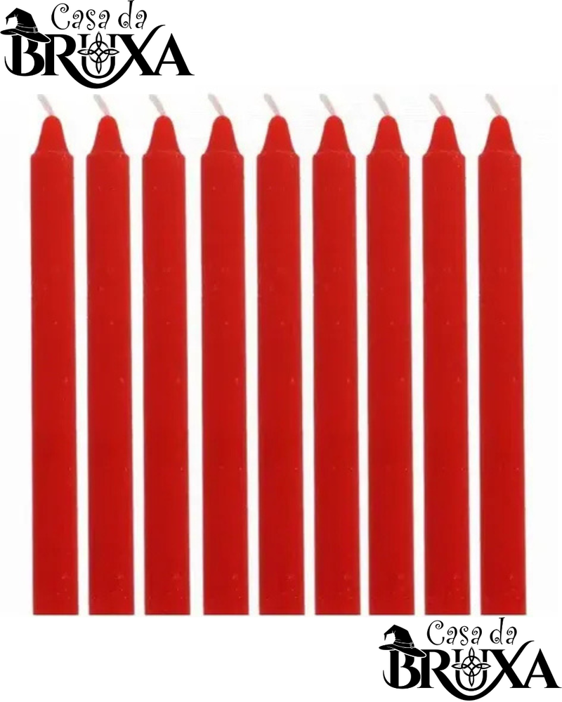 VELA PALITO COMUM VERMELHA